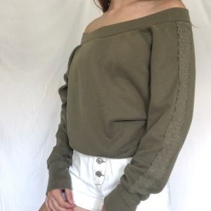 Abercrombie and Fitch Off the Shoulder Sweater